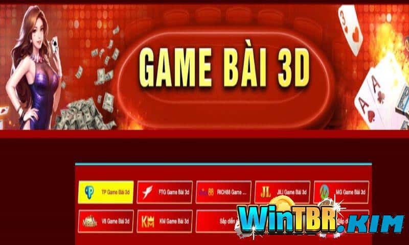 Game bài 3D với tỷ lệ trả thưởng cược hấp dẫn