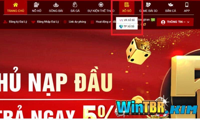 Chọn sảnh cược xổ số WinTBR